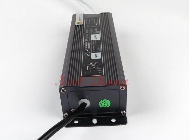 IP67 Водонепроницаемый 200 Вт светодиодный драйвер Вход AC170V ~ 265 В Выход DC12V 24