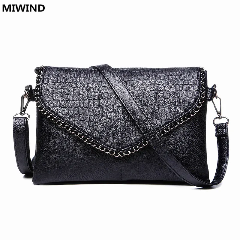 Женская модная кожаная клетчатая сумочка с клапаном из кожи аллигатора женские