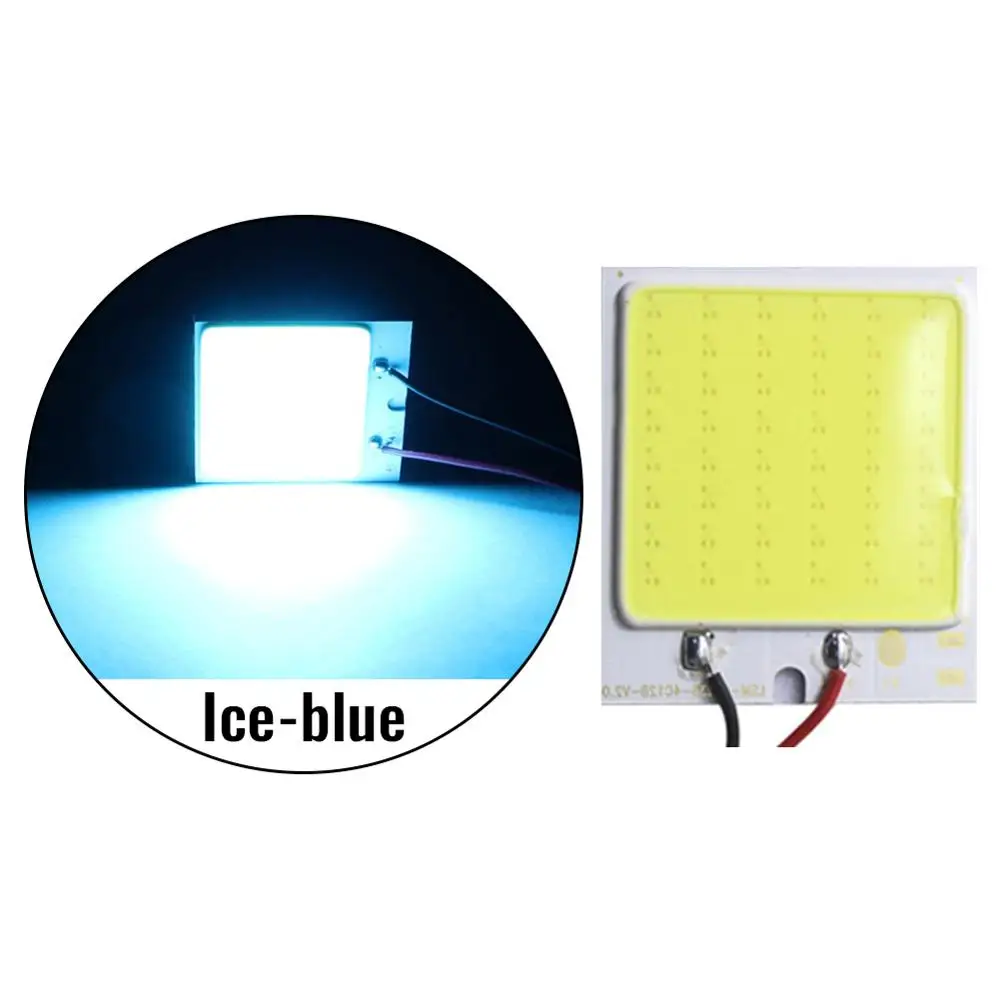 Ice Blue 48SMD Белого и синего цвета T10 COB 16/24/36/48 SMD; Автомобильные светодиоды панель автомобиля лампы авто лампа для чтения в помещении лампочки купол с фестонами BA9S AC/DC 12 V - Испускаемый цвет: Ice Blue 48SMD