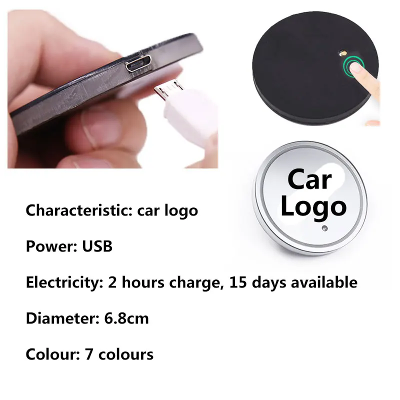 2X Led Car Logo Cup light For Jaguar xf f pace xe xj x-type Luminous Coaster Drinks Holders Accessories | Автомобили и мотоциклы