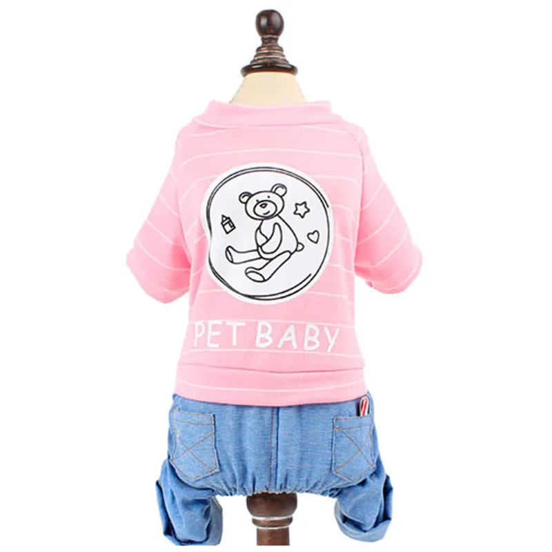 Новинка модная одежда для собак маленьких и средних домашних животных джинсы