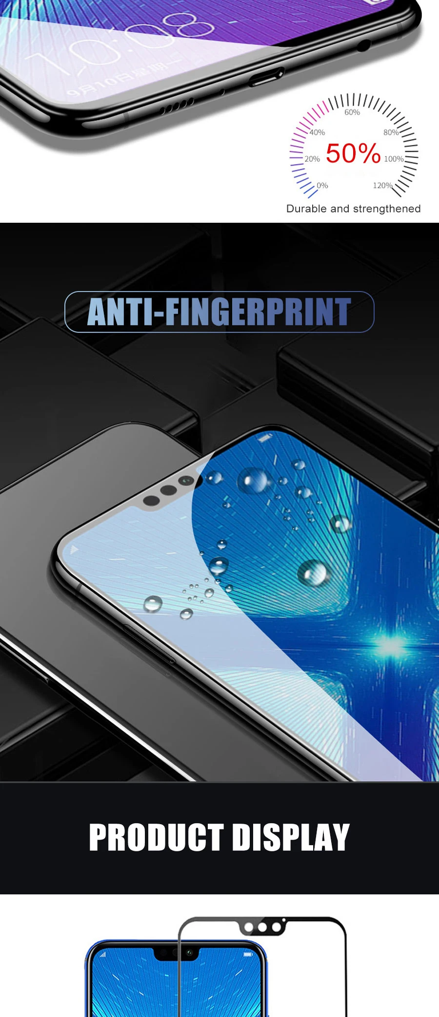 11D полное клеевое стекло для huawei Honor 8X защита экрана 9H закаленное стекло для huawei Honor8X Honor8 X защитный стеклянный чехол