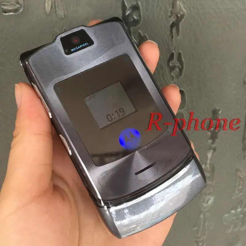 Восстановленный разблокированный Motorola RAZR V3i DG версия мобильного телефона Английский Русский арабид клавиатура
