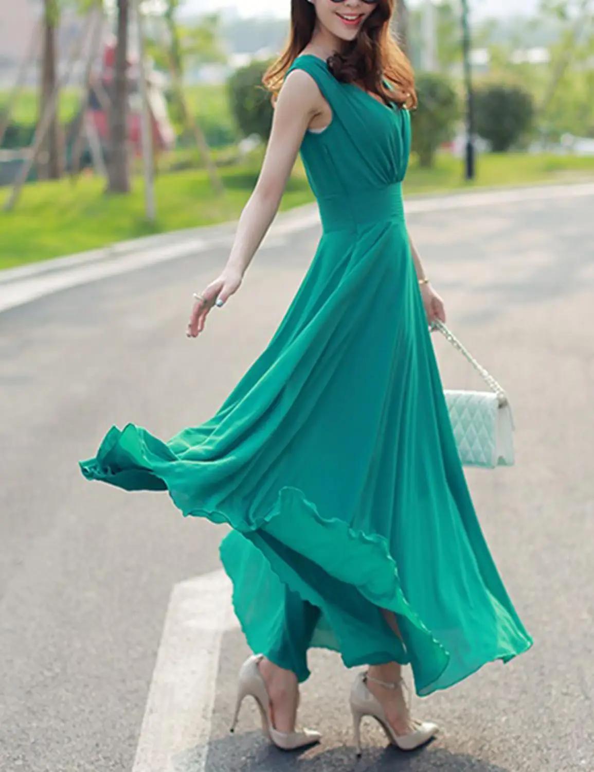 Женское длинное шифоновое платье без рукавов в богемном стиле одежда для пляжной