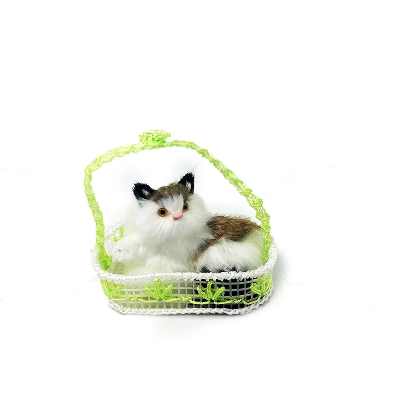 Кукла с милыми животными плюшевые кошки корзина детская игрушка Декор детский