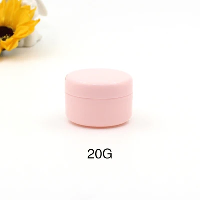 20g pink 30/50 шт бутылки для многоразового использования пластиковая Пустая палитра банка для пищевых продуктов путешествия крем для лица/лосьон/косметический контейнер 10 г 20 г 30 г 50 г - Цвет: 20g pink