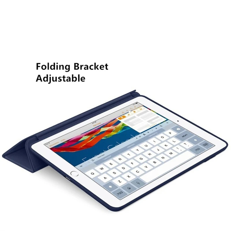 LoliHippo PU кожаный чехол для iPad 7 9 mini 1 2 3 4 силиконовая Мягкая задняя крышка Trifold