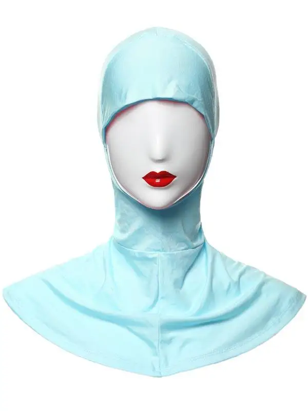 cornflowerblue Bone Bonnet мусульманский хиджаб для женщин под шарф Кепка для шеи крышка для внутренней головы одежда мода Amira Niquabs головной платок Hijabs простой - Цвет: cornflowerblue