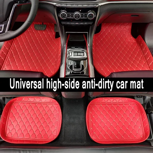 red Автомобильные коврики под заказ для Nissan Note LIVINA Rouge X-trail Altima Qashgai Sentra муранские напольные вкладыши - Название цвета: red