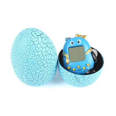 Blue Egg Горячая Многоцветный Динозавр яйцо тамагочи цифровой электронный E-Pet Виртуальная кибер цифровая игрушка для домашних животных Рождественский подарок#257817 - Цвет: Blue Egg