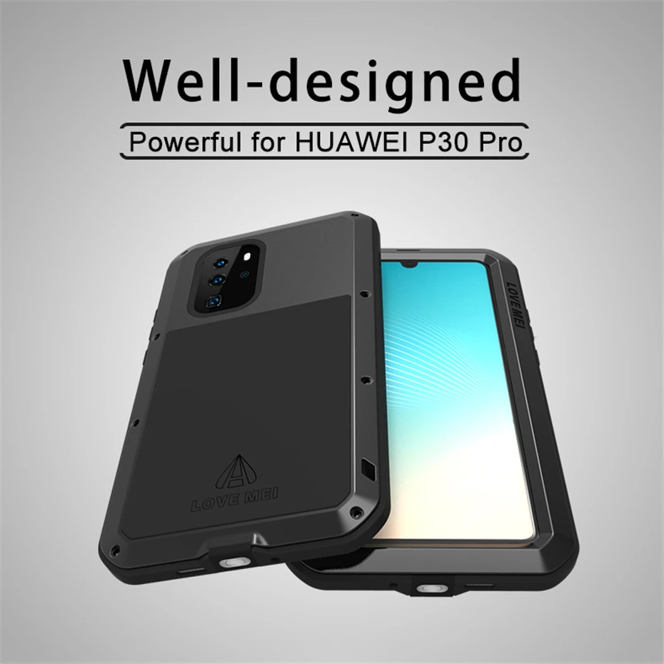 Для huawei P30 lite чехол LOVE MEI Спорт на открытом воздухе противоударный защитный чехол для huawei P30 Pro P30 металлический водонепроницаемый чехол