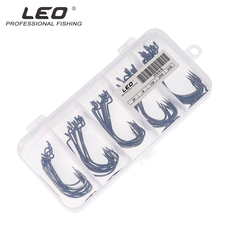 LEO 10 шт мульти-размер широкий живот Кривошип крючок Рыбалка Большой Летающий джиг