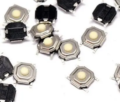 4*4*1,7 мм сенсорный выключатель Кнопка SMD 4 фута водонепроницаемый меди голова 5,2x5,2x1,7 медный ключ Горячая