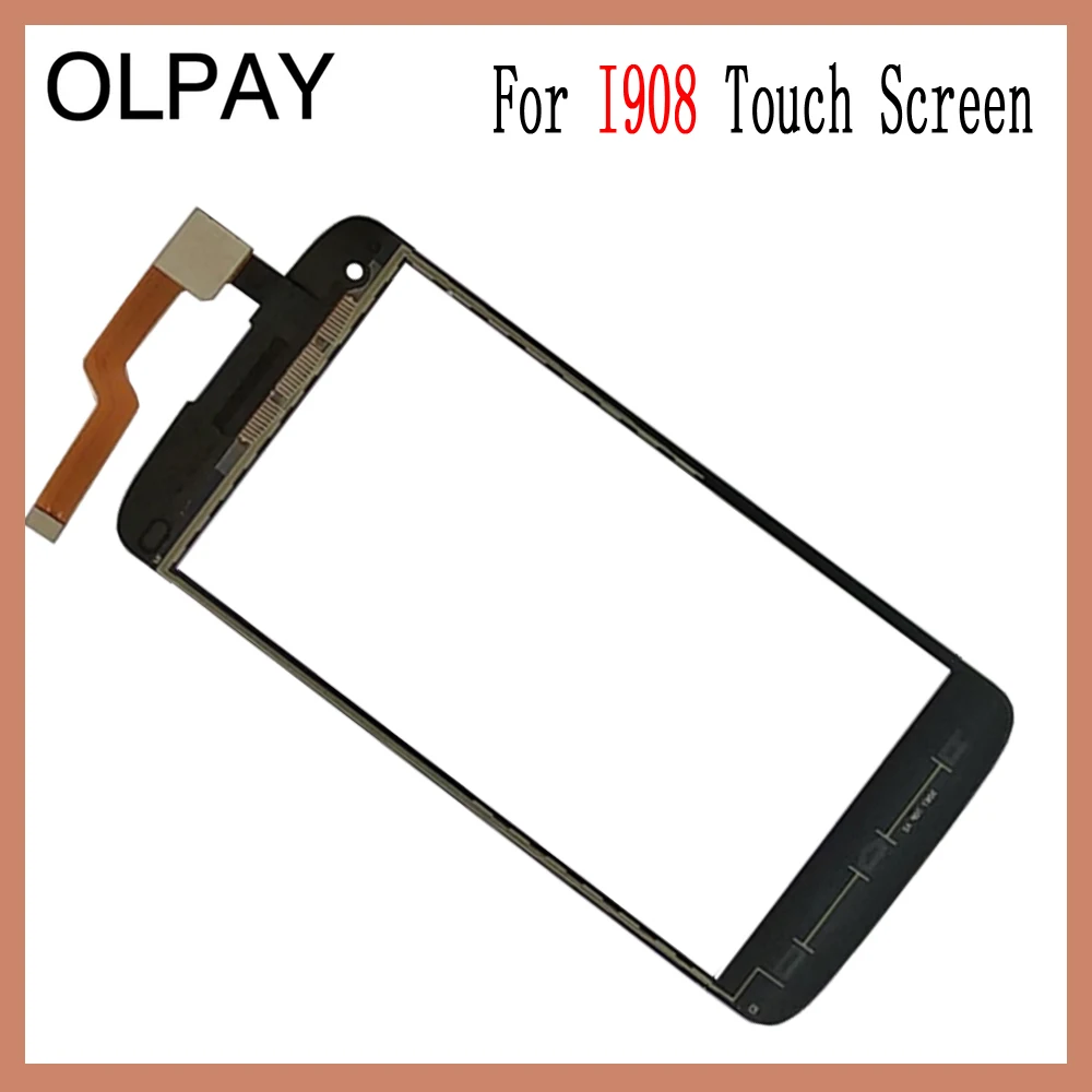 OLPAY 5,0 ''сенсорная стеклянная панель для Philips i908 сенсорный экран дигитайзер стекло сенсор инструменты Бесплатный клей+ прозрачные салфетки
