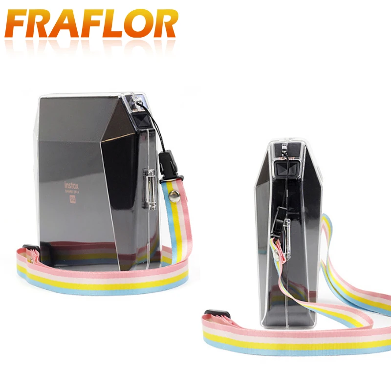 Мини смартфон мгновенный принтер прозрачный Кристальный чехол сумка с плечевым
