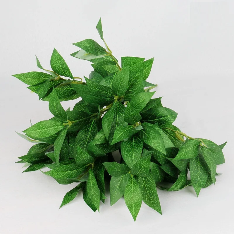 1 шт. 33 см Зеленый Искусственный лист залива пластиковый свадьба DIY украшения