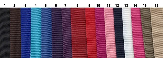 25 мм " веревка из полиэстера красная роза кофе фиолетовый для DIY шитье сумок пряжки аксессуары собачий пояс Цвет 1-16