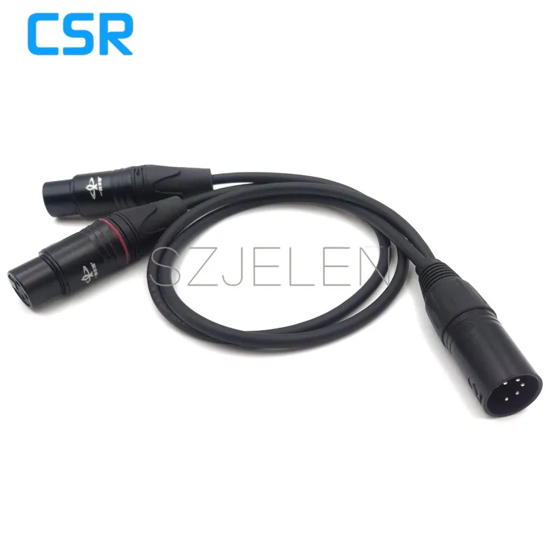 Камера Арри двухканальная звуковая сигнальная линия XLR 5 контактный (папа) для