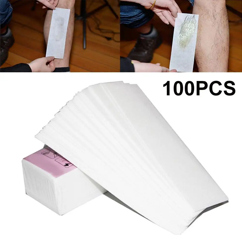 

100Pcs Disposable Non-woven Wax Depilatory Paper Leg High Quality Hair Removal Accessories Beauty Tools