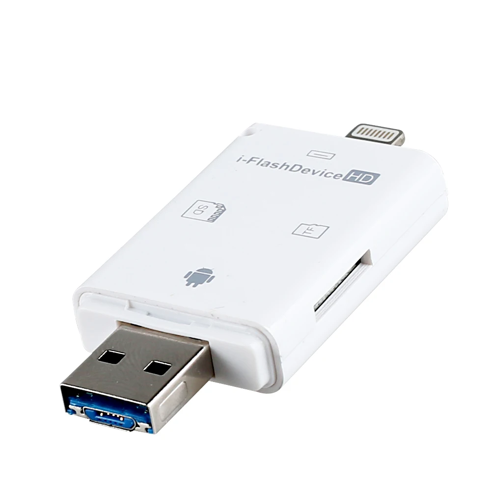 LL TRADER для OTG USB SD кард-ридер HD Micro SD и TF карта памяти адаптер мульти-карты для iPhone 8/Andriod/PC флэш-накопитель ридер