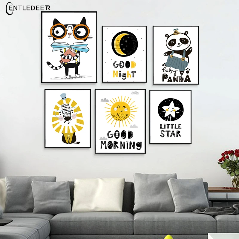 Хорошее утром и вечером Плакаты печатает холст Книги по искусству роспись стены