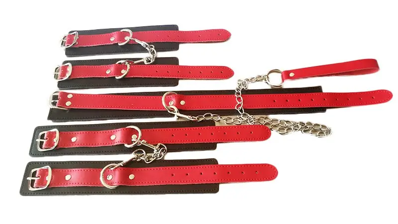 Тьерри 3 шт./компл. кожа Сексуальные игрушки ограничитель связывания воротник
