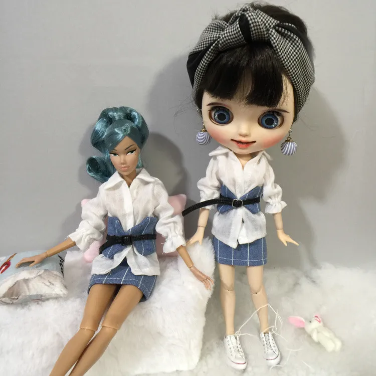 Бесплатная доставка Blyth кукольные одежда 1/6 bjd куклы аксессуары для волос ручной