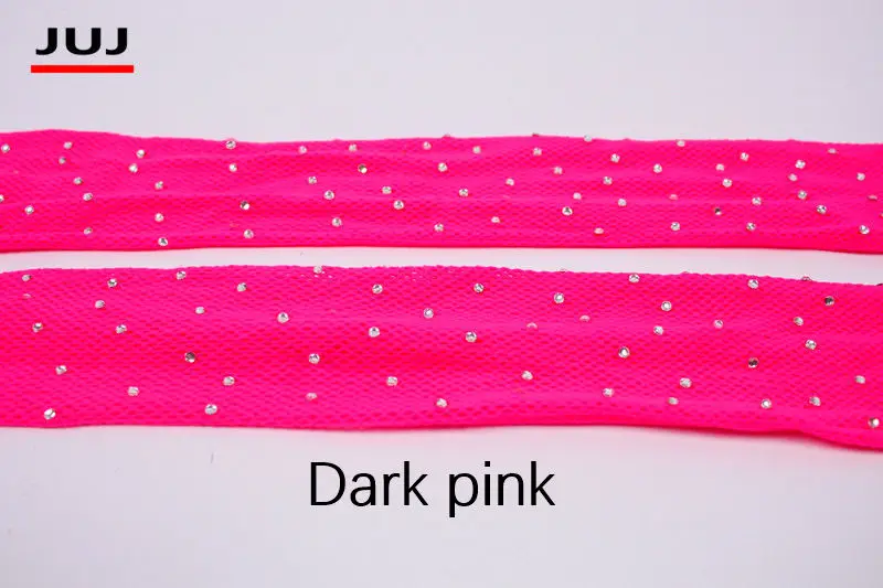 Dark pink Сексуальные женские колготки, блестящие чулки, высокое качество, полые сетчатые клетчатые колготки с бриллиантами, блестящие стразы, чулки - Цвет: Dark pink