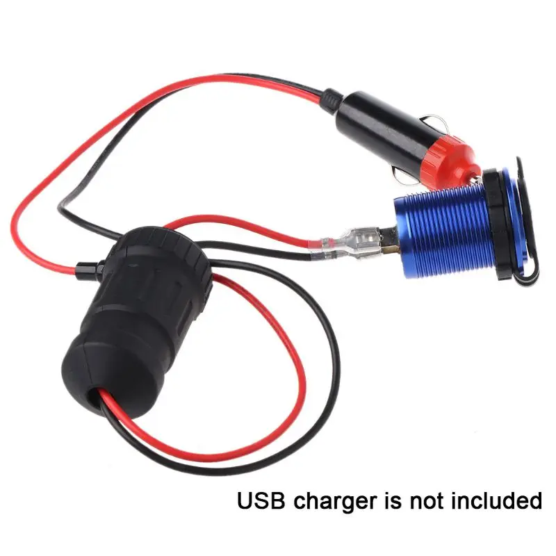 12 V-24 V гнездо для автомобильного прикуривателя Авто Питание адаптер Разъем конвертер с 10A предохранитель набор «сделай сам» для автомобиля USB Зарядное устройство в