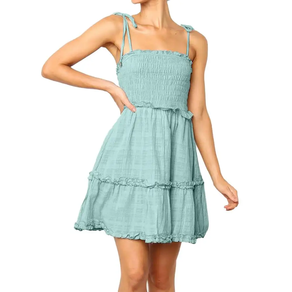 2019 летнее Новое модное женское повседневное однотонное платье выше колена без