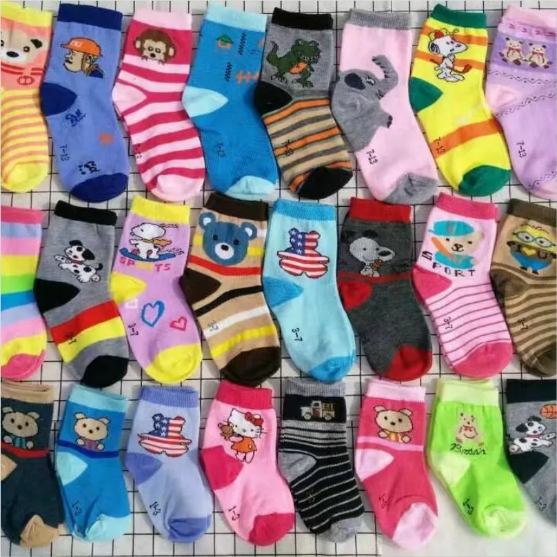 6545LZB Lovely and sweet terylene children socks wholesale cartoon qiu dong street source manufacturer |