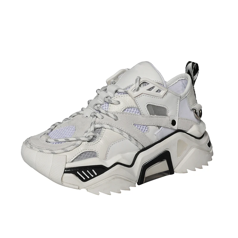 Женские кроссовки на толстой подошве разноцветные удобные для прогулок мода