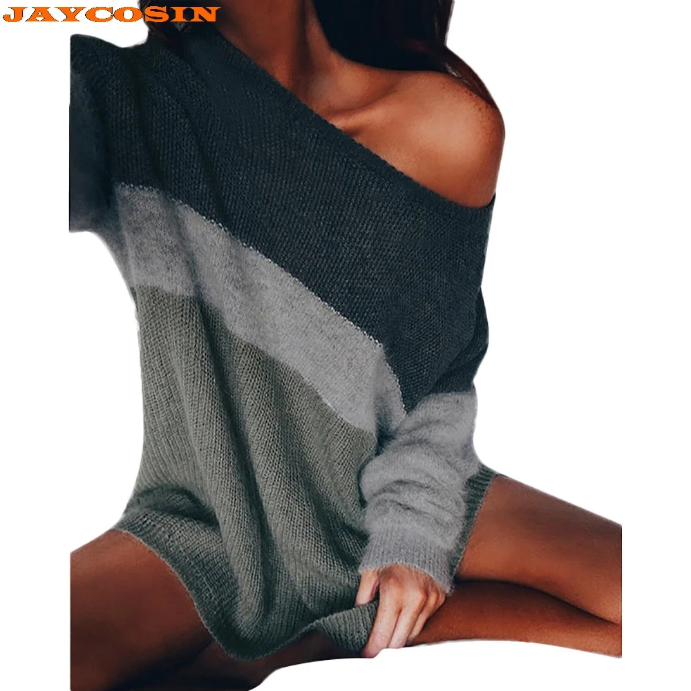 JAYCOSIN модный дизайн женский весенний и Зимний пуловер свитер топы с длинными