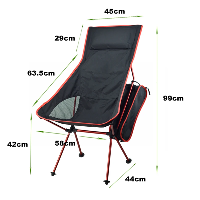 Satin Al Açık Taşınabilir Hafif Katlanır Kamp Taburesi Sandalye Ile Rahat Yastık Yürüyüş Seyahat Piknik Barbekü Plaj Balıkçılık