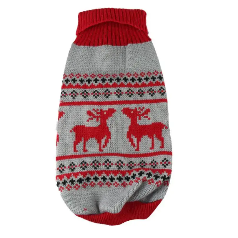 Red Одежда для собак, зимняя одежда для чихуахуа, щенка, кошки для маленьких собак, Рождественский свитер, теплая одежда для собак, одежда для домашних животных, ropa para perros - Цвет: Red