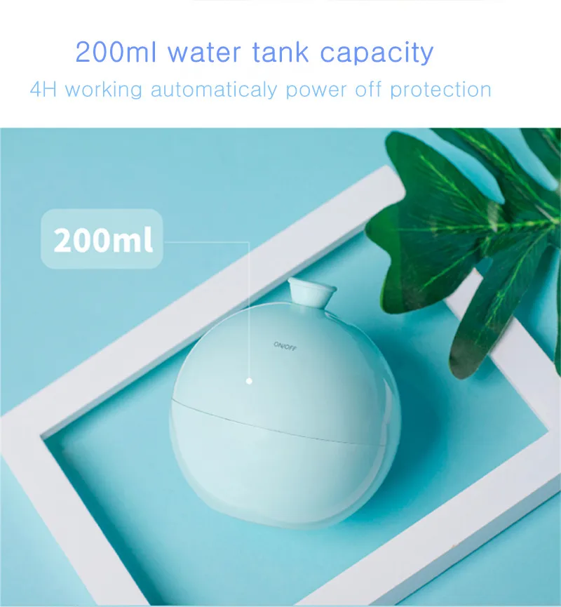 USB Balloon Mini Air Humidifier Aroma Diffuser Water Mist Maker for Home Car Ultrasonic Humidifier Diffusers White Pink Blue