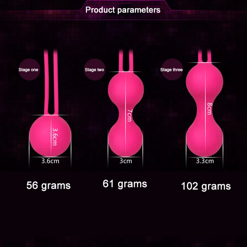 Безопасный силиконовый умный мяч Кегеля Бен Ва влагалище затягивает тренажер