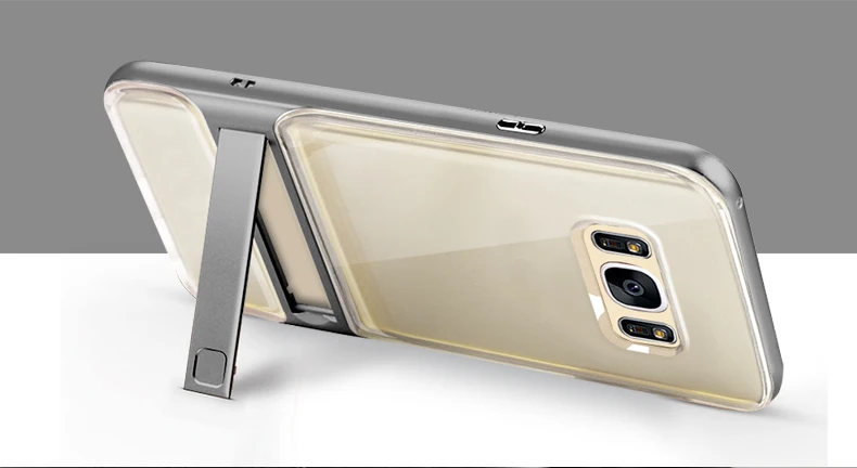 ITEUU PC TPU чехол с подставкой для samsung Galaxy S8 S8 Plus чехол s Мягкий противоударный чехол для samsung S8 S8Plus