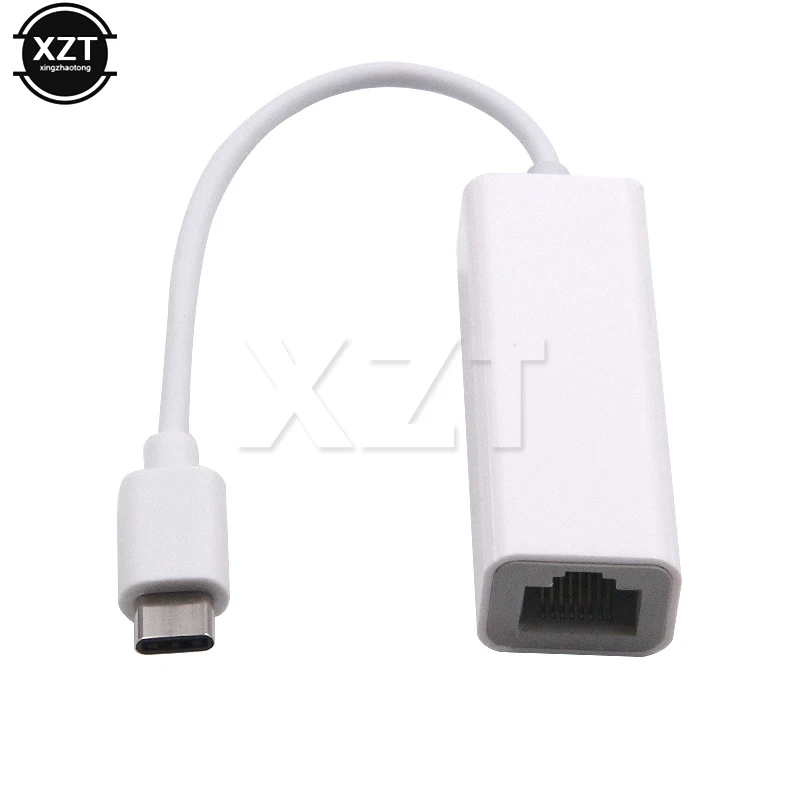 Высокоскоростной кабель RJ45 10/100 гигабитный проводной Интернет USB3.1 Type-C Ethernet