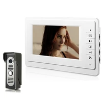 smartyiba video door intercom 7inch wired video door phone visual video intercom doorbell monitor camera kit for home security