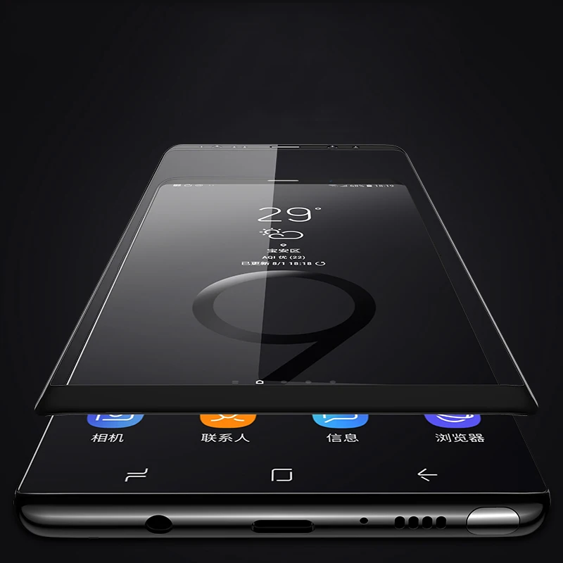 Suntaiho 3D полное изогнутое закаленное стекло для samsung Galaxy Note 9 9H протектор экрана 8