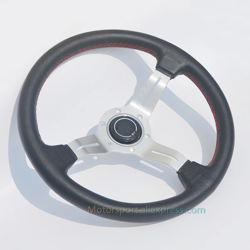 

350mm Silver Car Steering Wheel Stronger ND Racing Steering Wheel