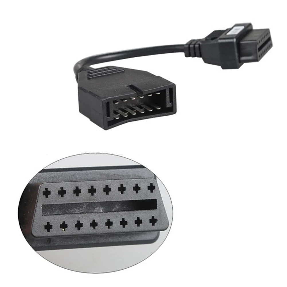 Пластиковый конвертер адаптер кабель диагностический сканер OBD 12 Pin OBD1 на 16 OBD2