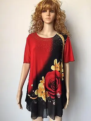 

Женские рубашки, вязаные юбки с принтом и коротким рукавом, 3XL