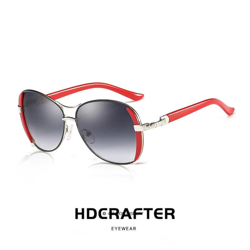 HDCRAFTER Brand New дамская солнцезащитные очки Овальный Женский Óculos Роскошные Открытый