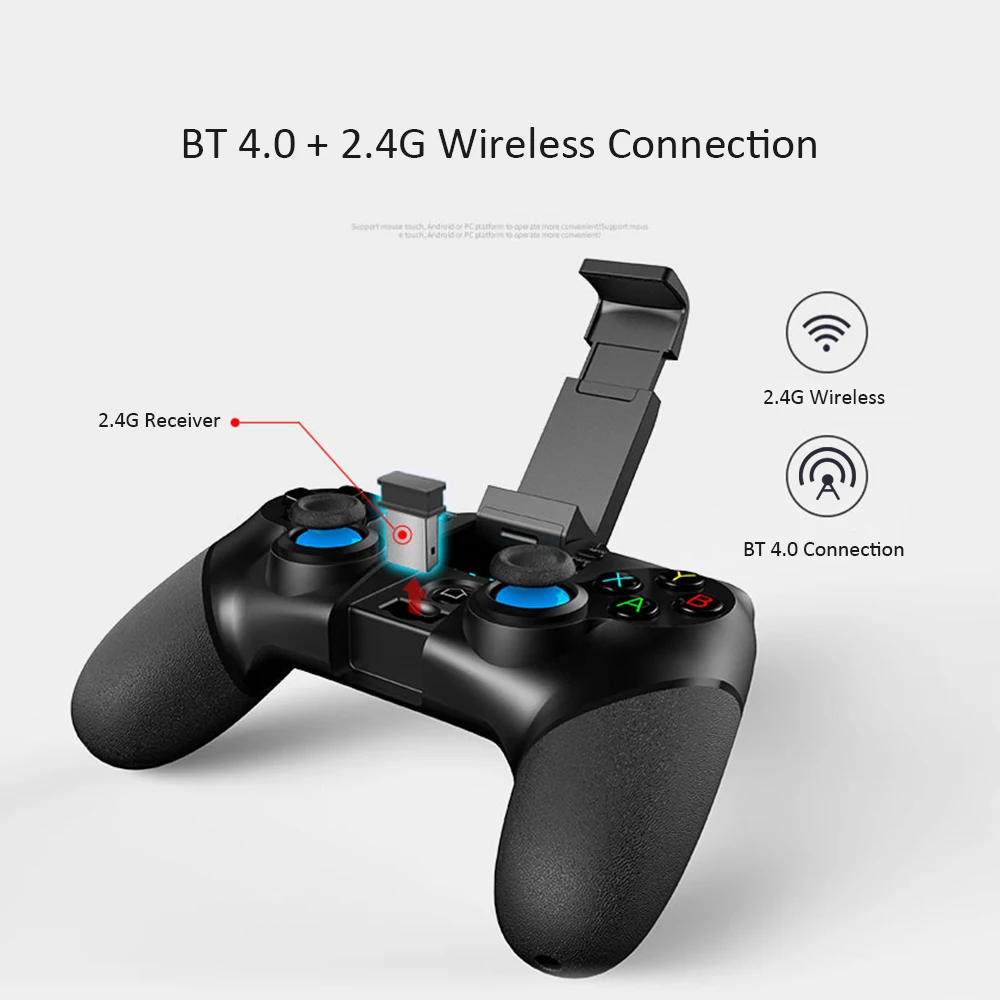 Ipega PG-9156 беспроводной bluetooth геймпад джойстик держатель телефона BT 4,0+ 2,4G приемник игровой контроллер планшет кронштейн геймпад# XJ