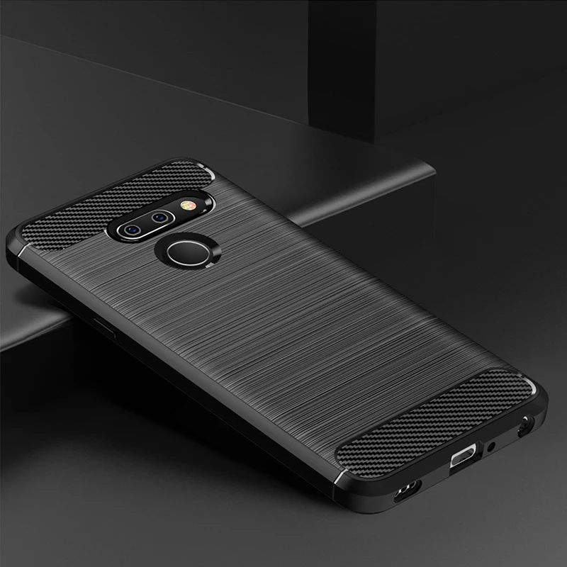 Для LG G8 чехол ThinQ мягкий силиконовый матовый углеродное волокно для 2019 6 1 дюймов
