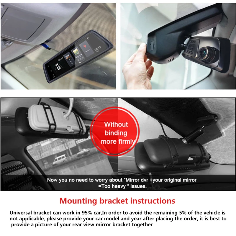 Android зеркало 2018 ADAS 10 дюймов Видеорегистраторы для автомобилей gps 4G Wi Fi Bluetooth