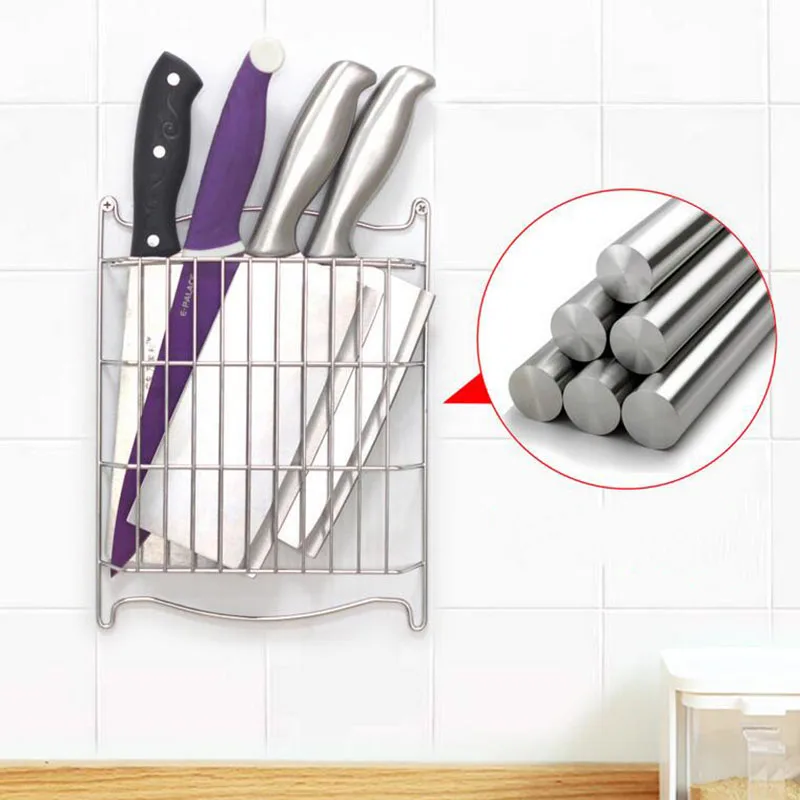 304 кухонная полка из нержавеющей стали для хранения керамических ножей ножниц