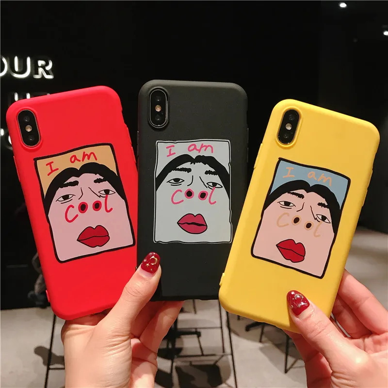 Силиконовый чехол Bluleki для iPhone X XR XS Max 8 7 6 6s Plus 5S SE Забавный крутой узор мягкая
